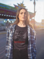 'Be The Difference' Black Streetwear Bold Aesthetic Cotton Graphic T-Shirt